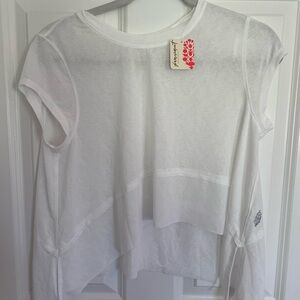 Free People Movement White Sheer Top